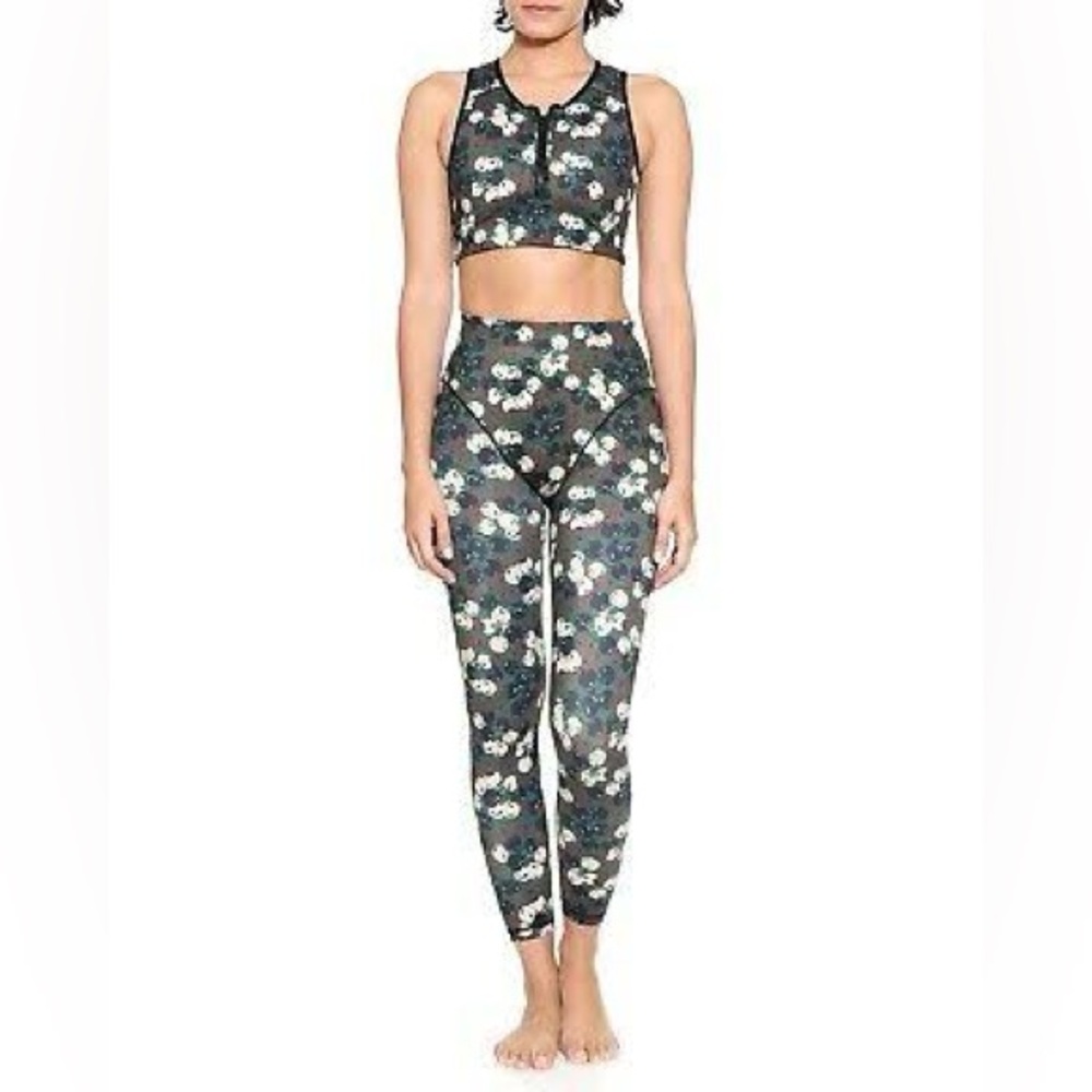 Adam Selman‎ Sport Activewear French Cut Cherry Leggings XS